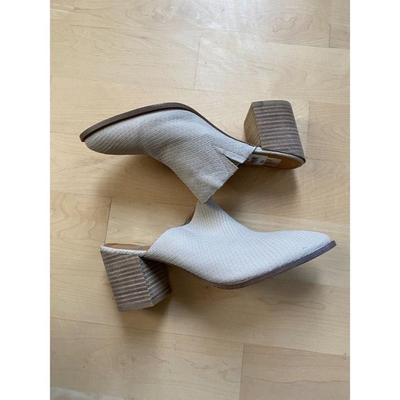 Dolce Vita "Tendle" Mules Womens Beige Snake Embossed DV - Picture 5 of 9